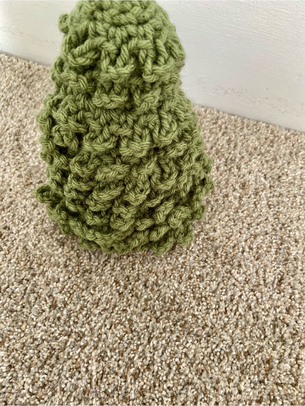 Handmade Crochet Christmas Tree Light Green Holiday Decorations - Picture 5 of 9